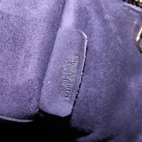 LOEWE Anagram Amazona 36 Hand Bag Leather Yellow Gold Auth...